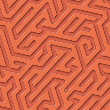 detail view of maze pattern