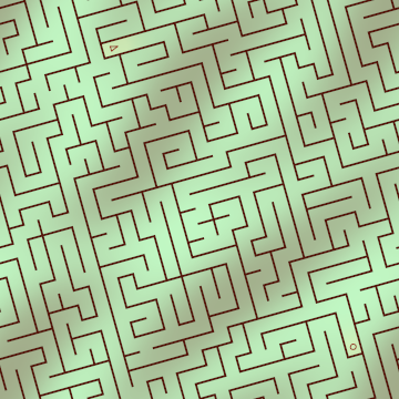 detail view of maze pattern